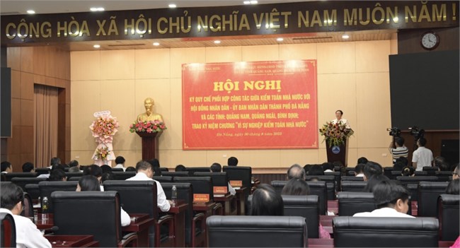 Kiểm toán nhà nước ký Quy chế phối hợp với Quảng Nam, Quảng Ngãi, Bình Định và Đà Nẵng (30/08/2023)